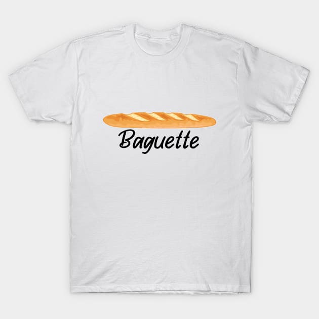 Baguette - I love Baguettes - French Baguette T-Shirt by TheInkElephant